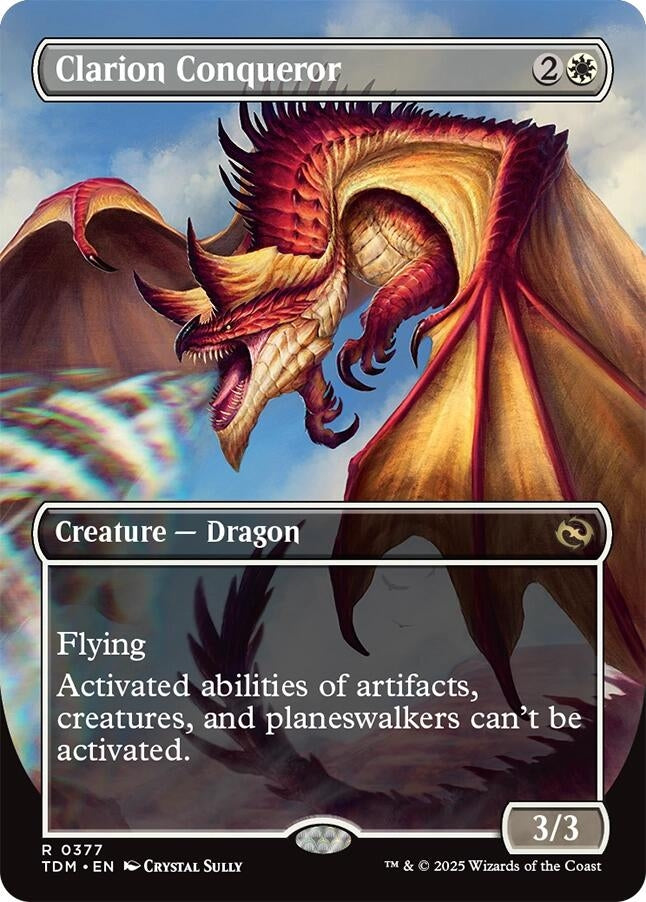 Image for Clarion Conqueror (Borderless) (Tarkir: Dragonstorm) (377) - Magic: The Gathering