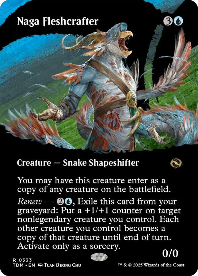 Image for Naga Fleshcrafter (Borderless) (Tarkir: Dragonstorm) (333) - Magic: The Gathering