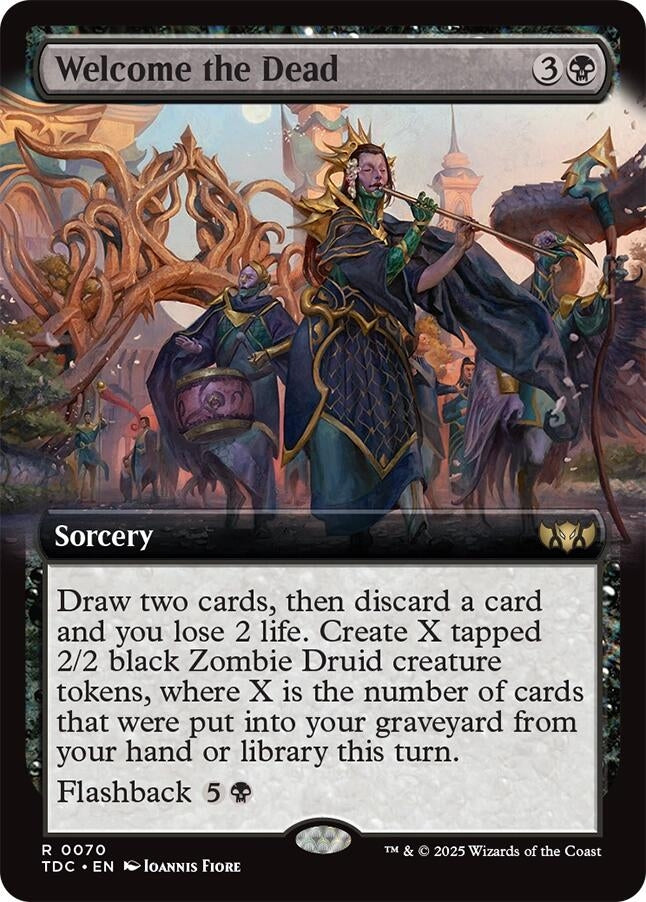 Image for Welcome the Dead (Extended Art) (Commander: Tarkir: Dragonstorm) (70) - Magic: The Gathering