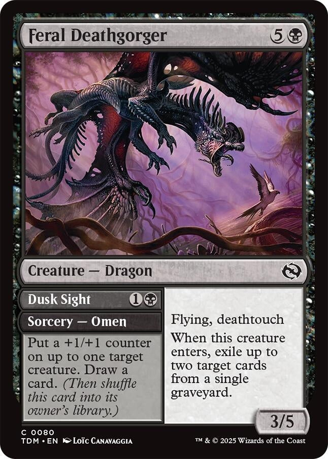 Image for Feral Deathgorger (Tarkir: Dragonstorm) (80) - Magic: The Gathering