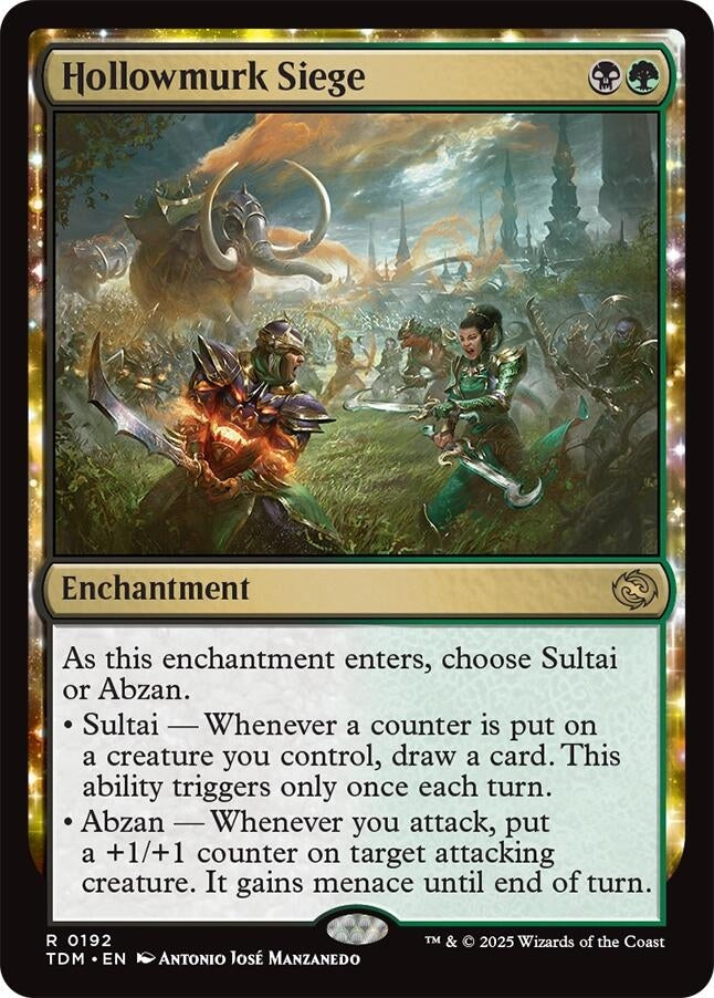 Image for Hollowmurk Siege (Tarkir: Dragonstorm) (192) - Magic: The Gathering