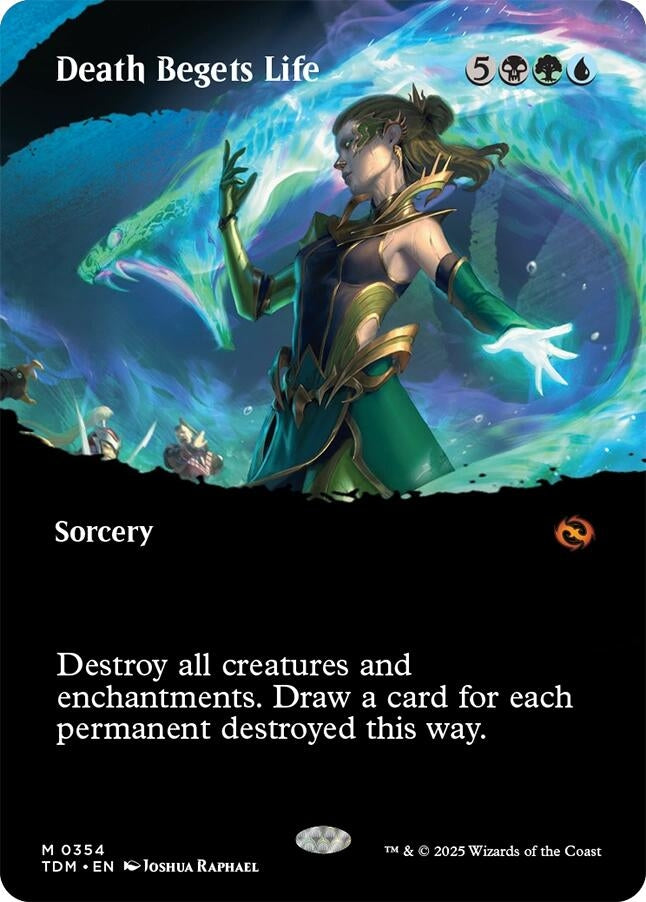 Image for Death Begets Life (Borderless) (Tarkir: Dragonstorm) (354) - Magic: The Gathering