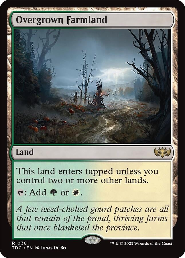 Image for Overgrown Farmland (Commander: Tarkir: Dragonstorm) (381) - Magic: The Gathering