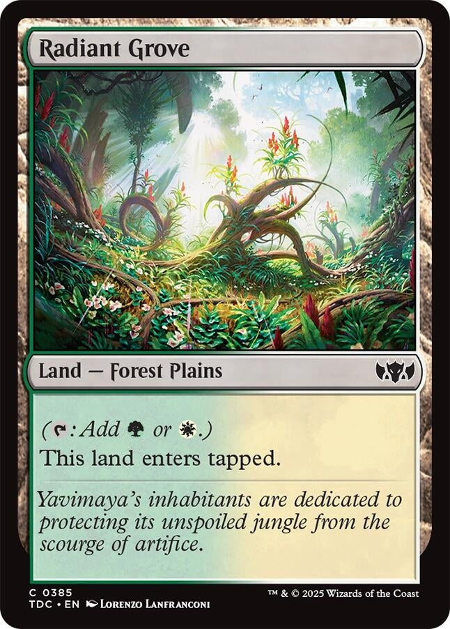 Image for Radiant Grove (Commander: Tarkir: Dragonstorm) (385) - Magic: The Gathering
