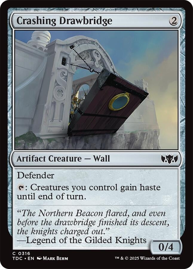 Image for Crashing Drawbridge (Commander: Tarkir: Dragonstorm) (316) - Magic: The Gathering