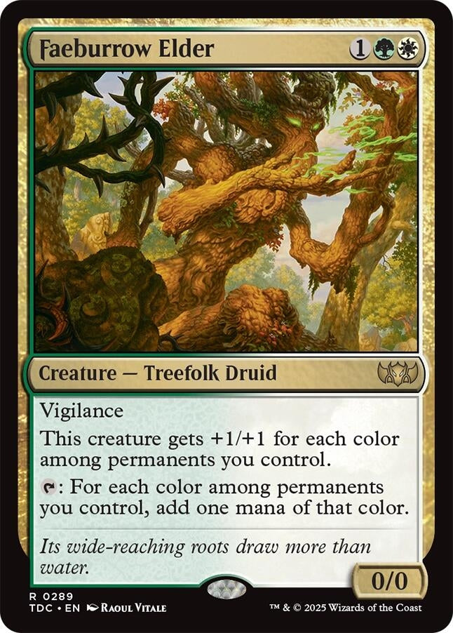 Image for Faeburrow Elder (Commander: Tarkir: Dragonstorm) (289) - Magic: The Gathering