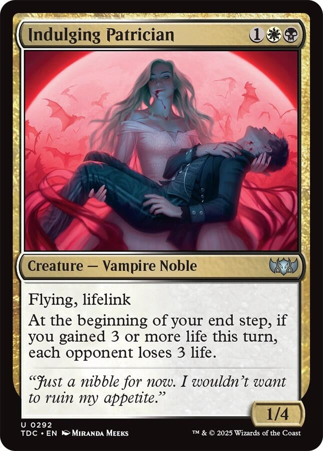 Image for Indulging Patrician (Commander: Tarkir: Dragonstorm) (292) - Magic: The Gathering