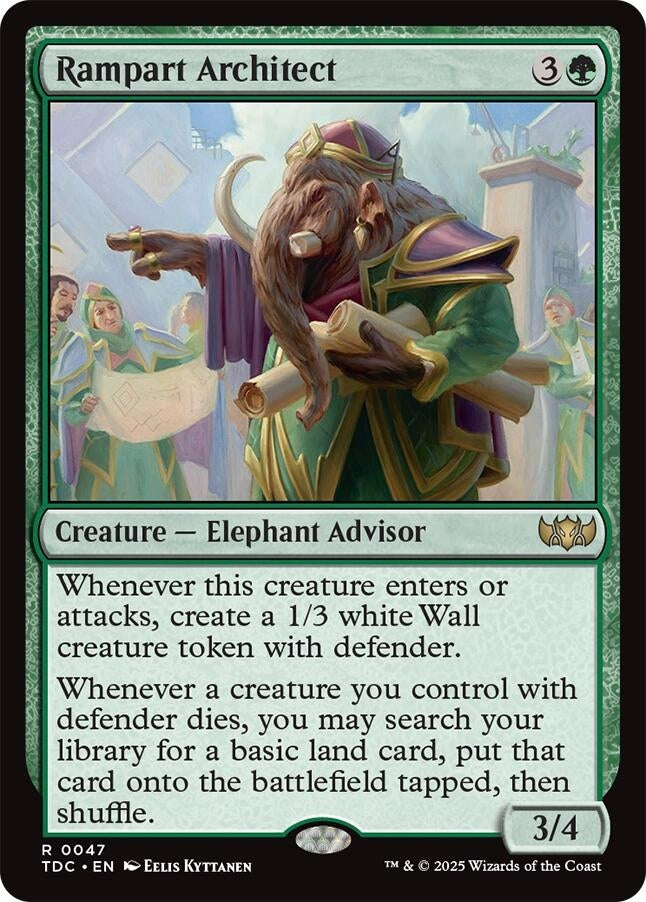Image for Rampart Architect (Commander: Tarkir: Dragonstorm) (47) - Magic: The Gathering