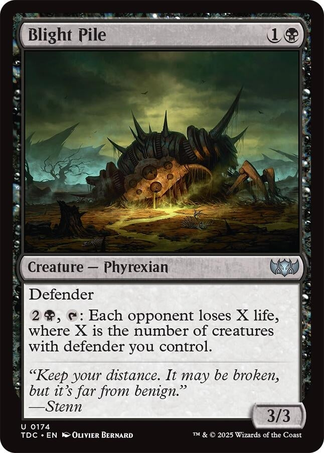 Image for Blight Pile (Commander: Tarkir: Dragonstorm) (174) - Magic: The Gathering