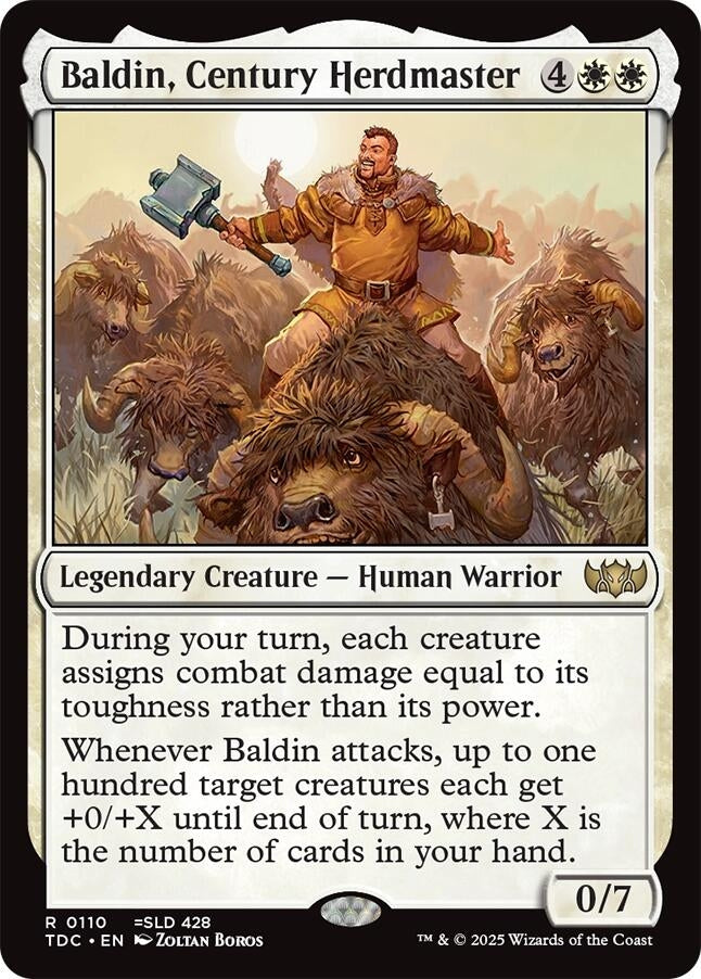 Image for Baldin, Century Herdmaster (Commander: Tarkir: Dragonstorm) (110) - Magic: The Gathering
