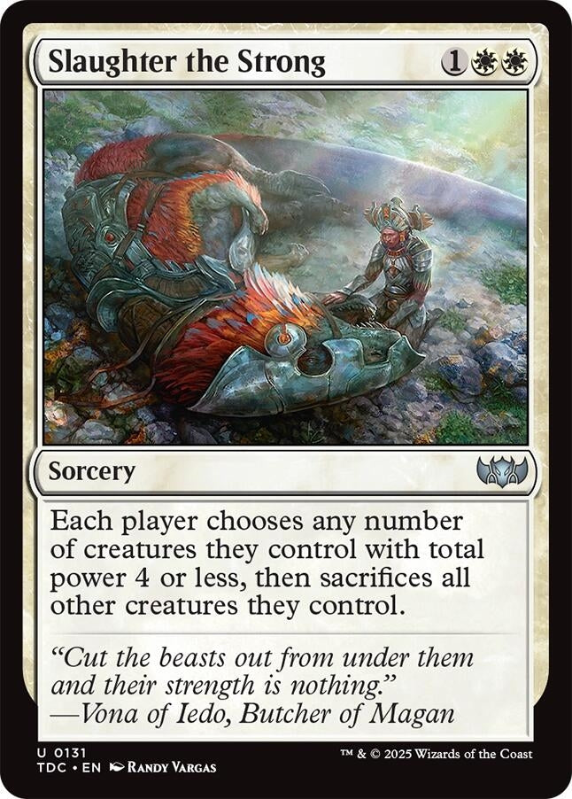 Image for Slaughter the Strong (Commander: Tarkir: Dragonstorm) (131) - Magic: The Gathering