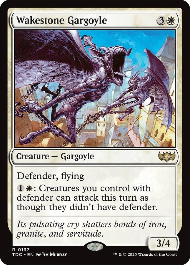Image for Wakestone Gargoyle (Commander: Tarkir: Dragonstorm) (137) - Magic: The Gathering
