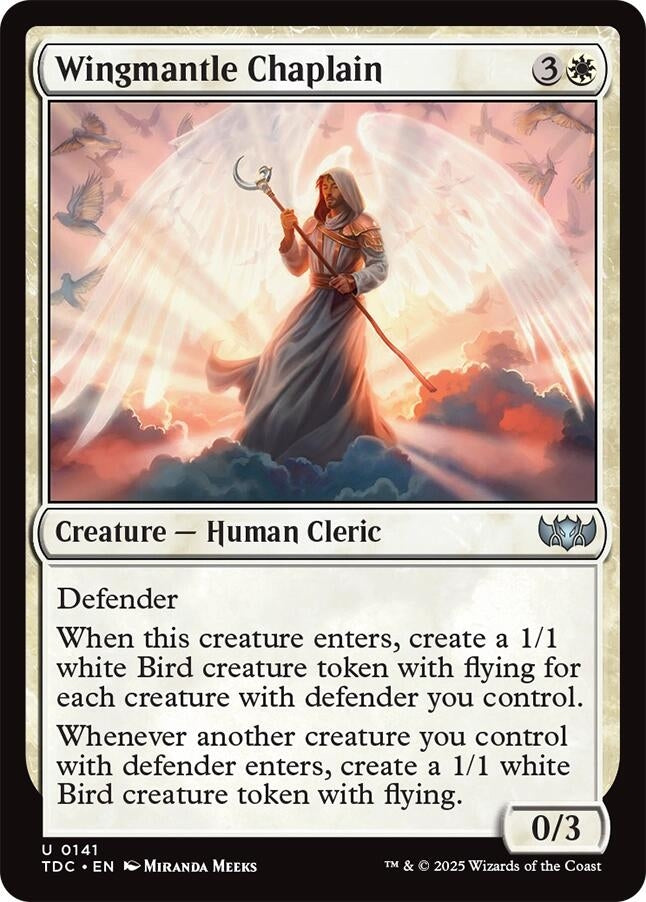 Image for Wingmantle Chaplain (Commander: Tarkir: Dragonstorm) (141) - Magic: The Gathering
