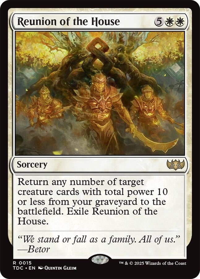 Image for Reunion of the House (Commander: Tarkir: Dragonstorm) (15) - Magic: The Gathering