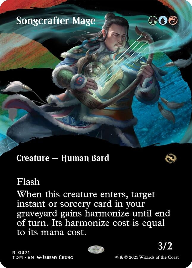 Image for Songcrafter Mage (Borderless) (Tarkir: Dragonstorm) (371) - Magic: The Gathering