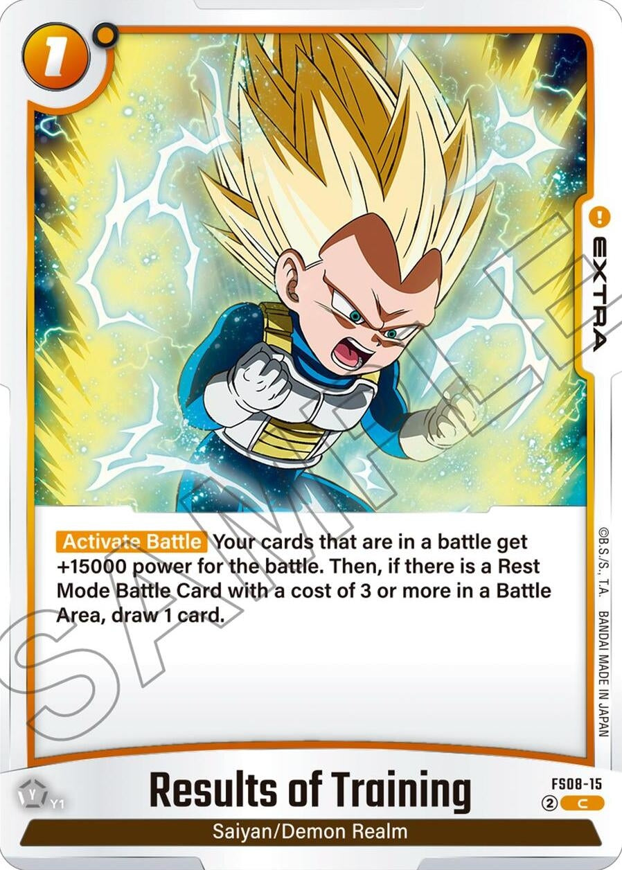 Image for Results of Training (Starter Deck 8: Vegeta (Mini) Super Saiyan 3) (FS08-15) - Dragon Ball Super: Fusion World