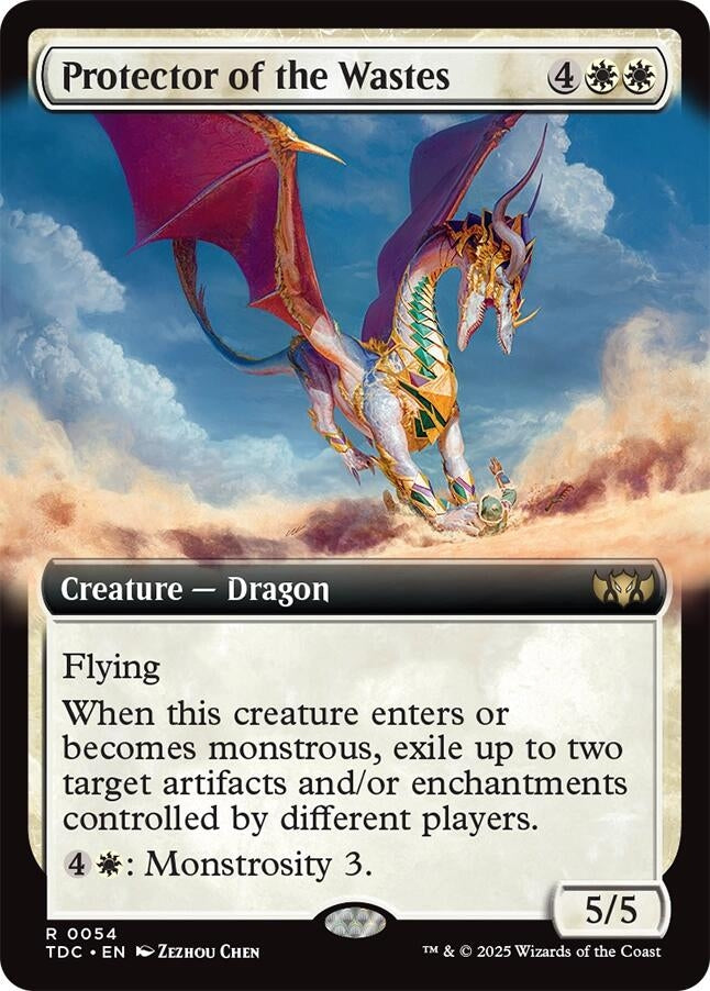 Image for Protector of the Wastes (Extended Art) (Commander: Tarkir: Dragonstorm) (54) - Magic: The Gathering
