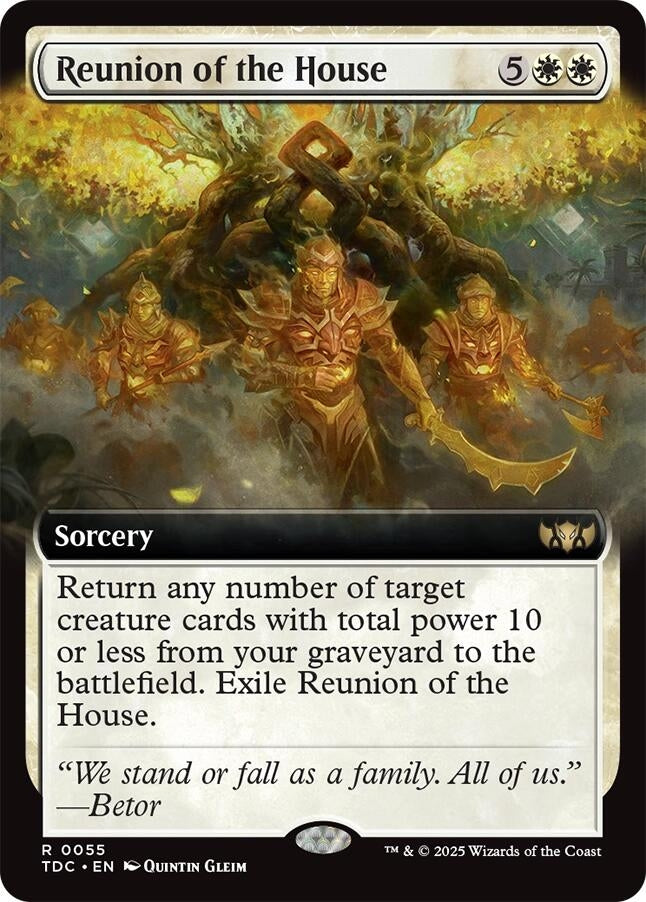 Image for Reunion of the House (Extended Art) (Commander: Tarkir: Dragonstorm) (55) - Magic: The Gathering