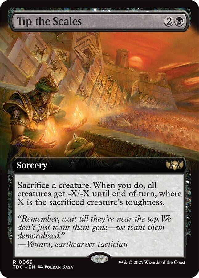 Image for Tip the Scales (Extended Art) (Commander: Tarkir: Dragonstorm) (69) - Magic: The Gathering