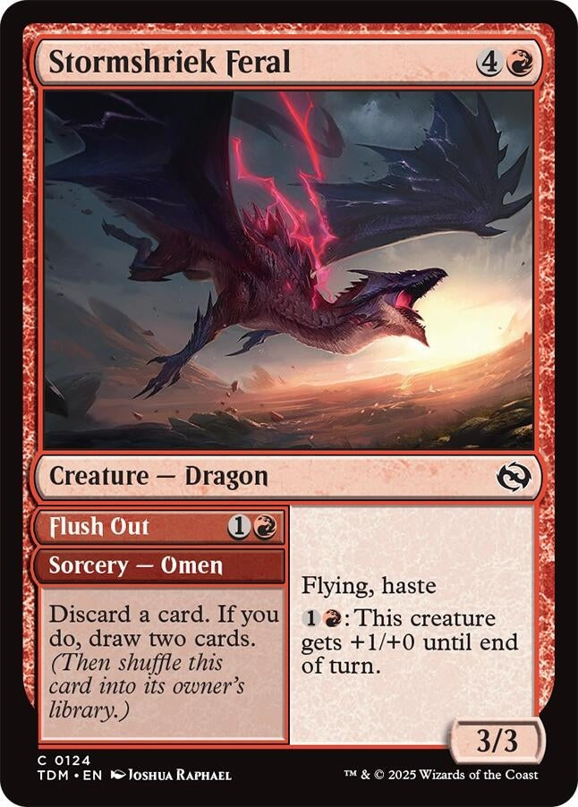 Image for Stormshriek Feral (Tarkir: Dragonstorm) (124) - Magic: The Gathering