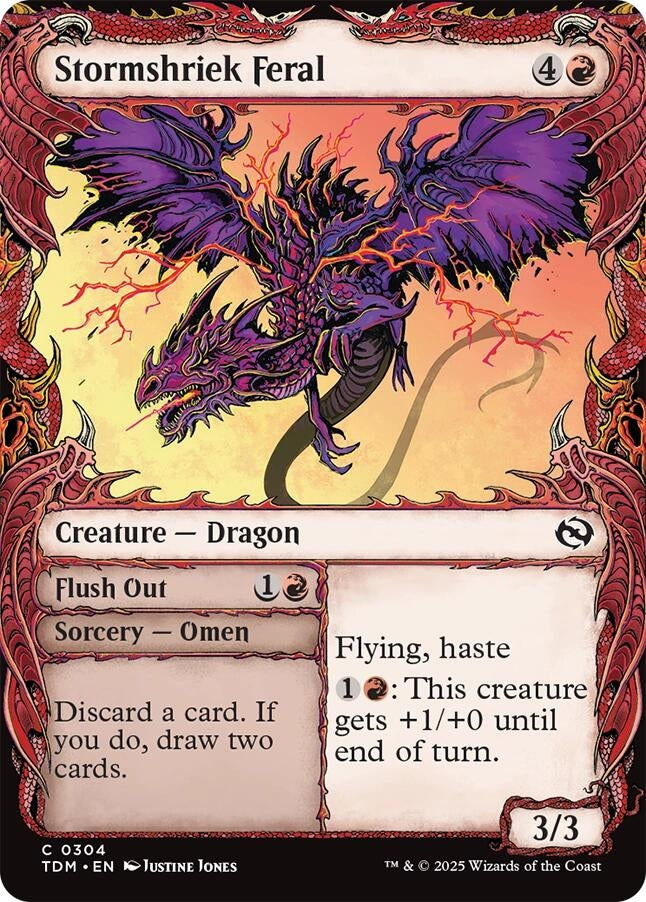 Image for Stormshriek Feral (Showcase) (Tarkir: Dragonstorm) (304) - Magic: The Gathering
