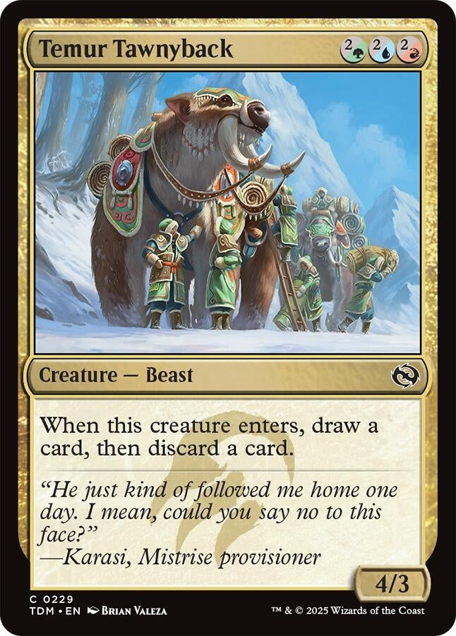 Image for Temur Tawnyback (Tarkir: Dragonstorm) (229) - Magic: The Gathering