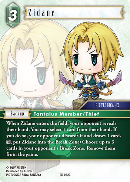 Image for Zidane (Tears of the Planet) (25-042C) - Final Fantasy TCG