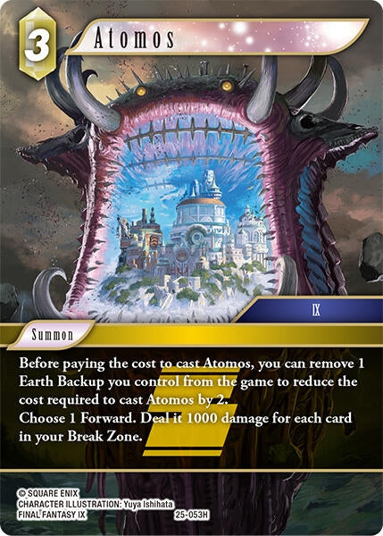 Image for Atomos (Tears of the Planet) (25-053H) - Final Fantasy TCG