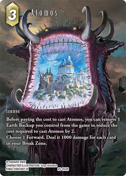 Image for Atomos (Full Art) (Tears of the Planet) (25-053H) - Final Fantasy TCG