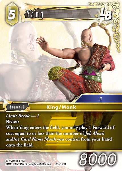 Image for Yang LB (Tears of the Planet) (25-113R) - Final Fantasy TCG