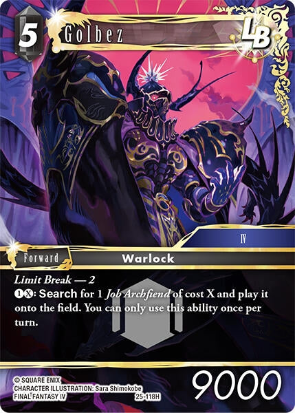 Image for Golbez (Tears of the Planet) (25-118H) - Final Fantasy TCG