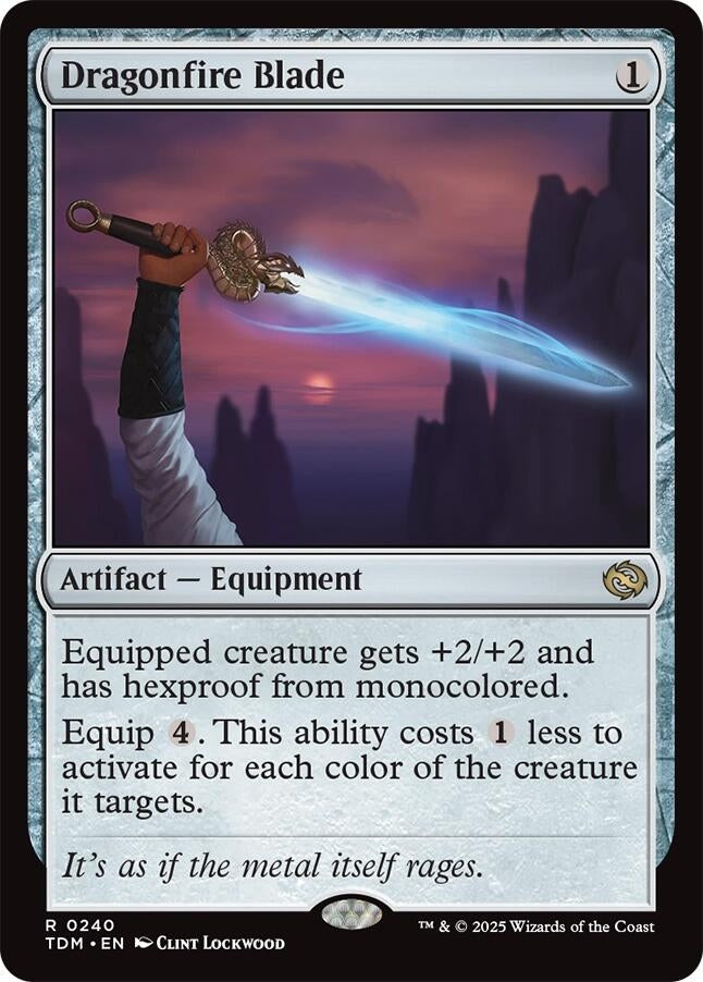 Image for Dragonfire Blade (Tarkir: Dragonstorm) (240) - Magic: The Gathering