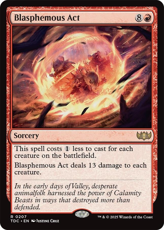 Image for Blasphemous Act (Commander: Tarkir: Dragonstorm) (207) - Magic: The Gathering