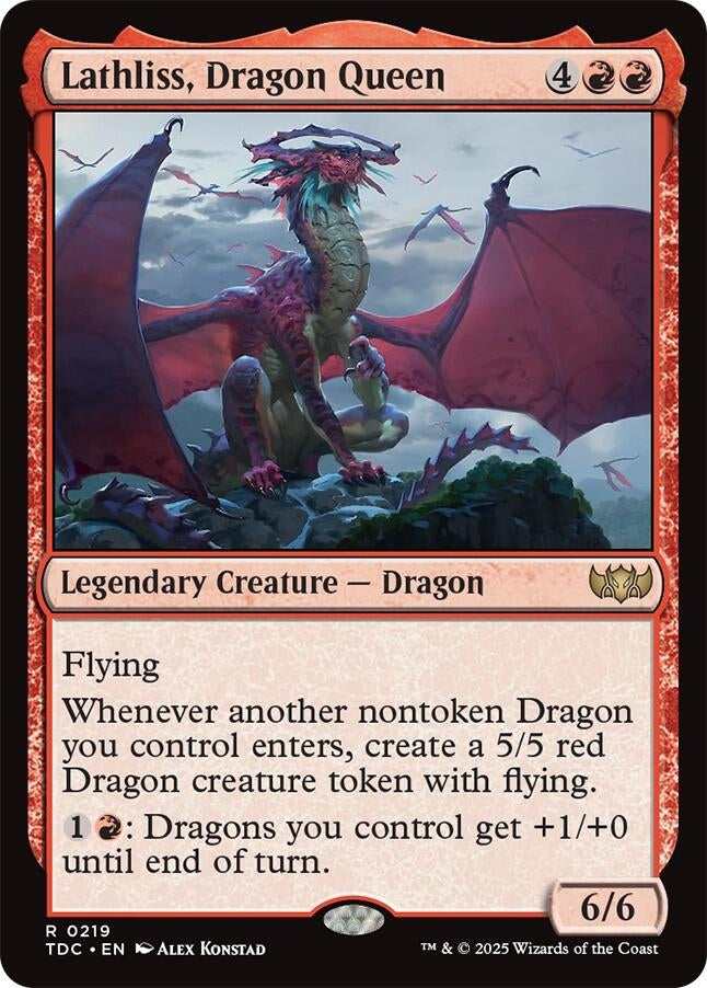 Image for Lathliss, Dragon Queen (Commander: Tarkir: Dragonstorm) (219) - Magic: The Gathering