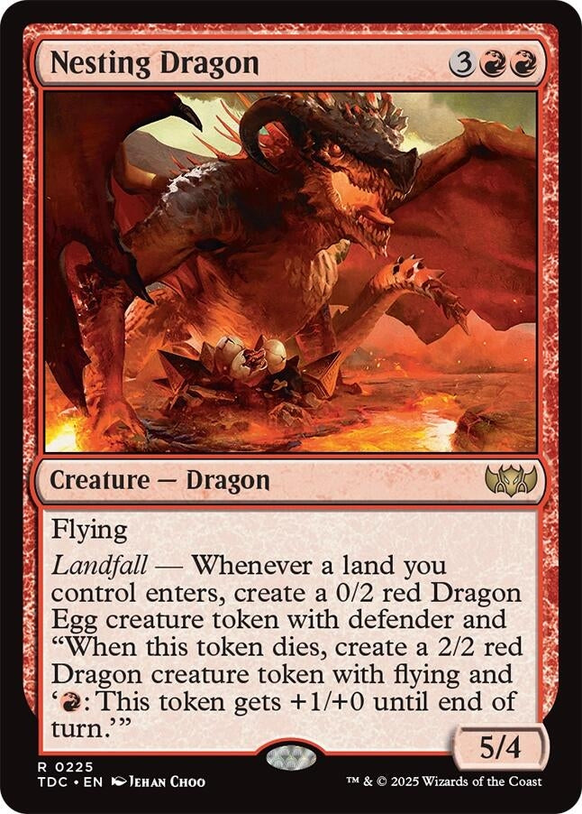 Image for Nesting Dragon (Commander: Tarkir: Dragonstorm) (225) - Magic: The Gathering