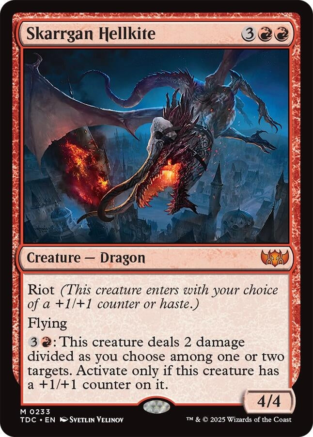 Image for Skarrgan Hellkite (Commander: Tarkir: Dragonstorm) (233) - Magic: The Gathering