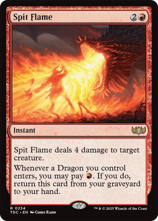 Image for Spit Flame (Commander: Tarkir: Dragonstorm) (234) - Magic: The Gathering