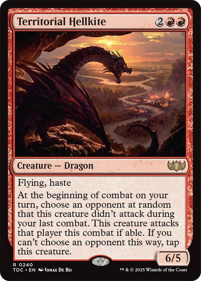 Image for Territorial Hellkite (Commander: Tarkir: Dragonstorm) (240) - Magic: The Gathering