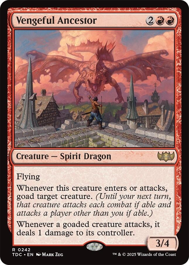 Image for Vengeful Ancestor (Commander: Tarkir: Dragonstorm) (242) - Magic: The Gathering