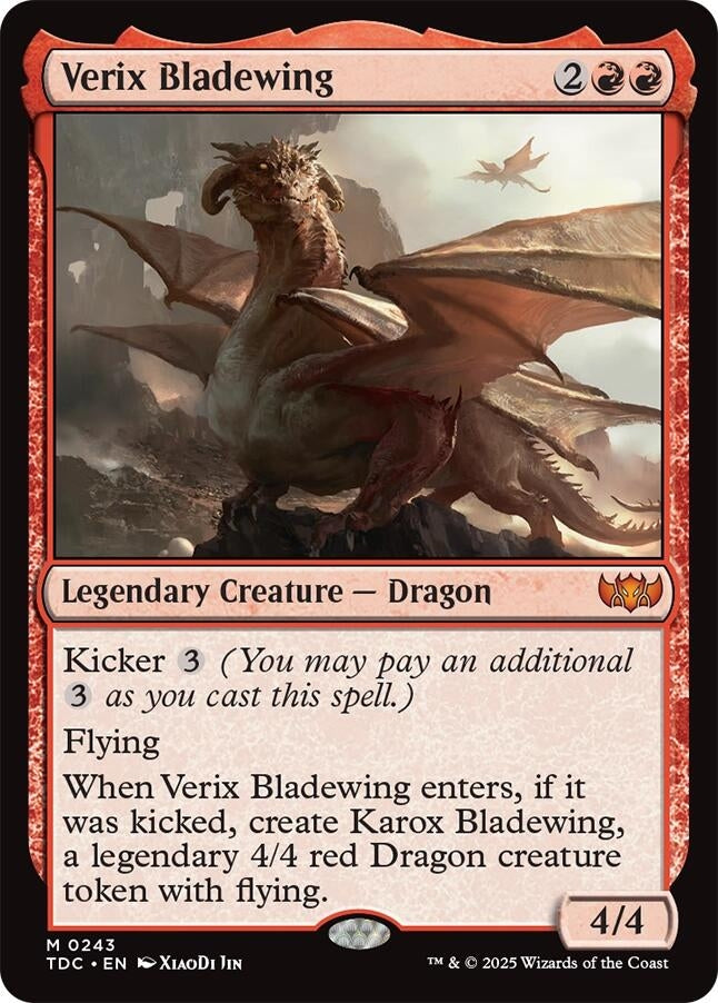 Image for Verix Bladewing (Commander: Tarkir: Dragonstorm) (243) - Magic: The Gathering
