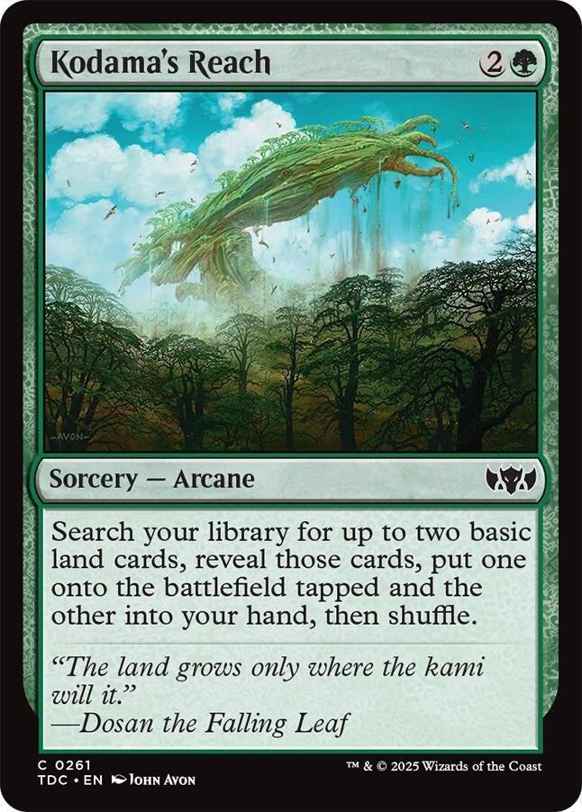 Image for Kodama's Reach (Commander: Tarkir: Dragonstorm) (261) - Magic: The Gathering