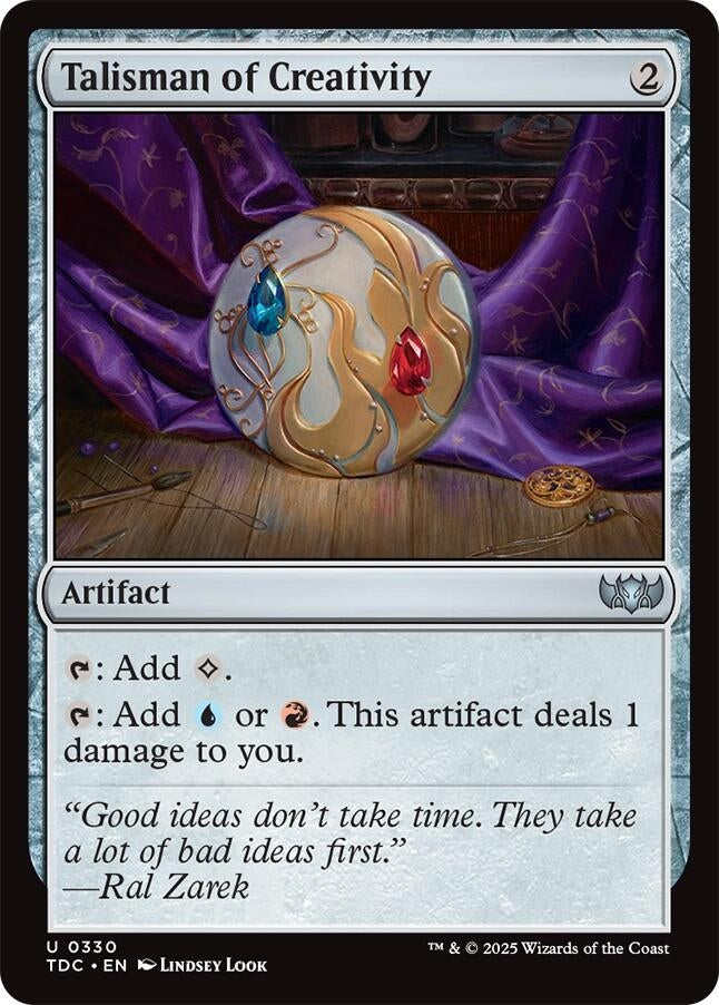 Image for Talisman of Creativity (Commander: Tarkir: Dragonstorm) (330) - Magic: The Gathering
