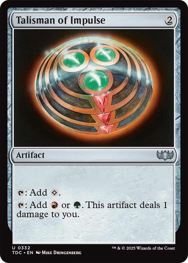 Image for Talisman of Impulse (Commander: Tarkir: Dragonstorm) (332) - Magic: The Gathering