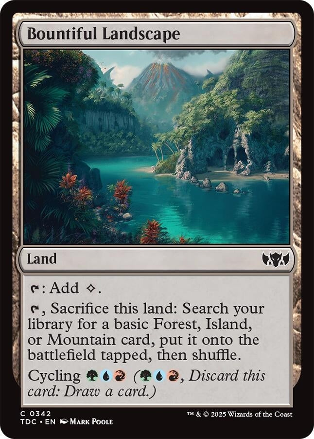 Image for Bountiful Landscape (Commander: Tarkir: Dragonstorm) (342) - Magic: The Gathering