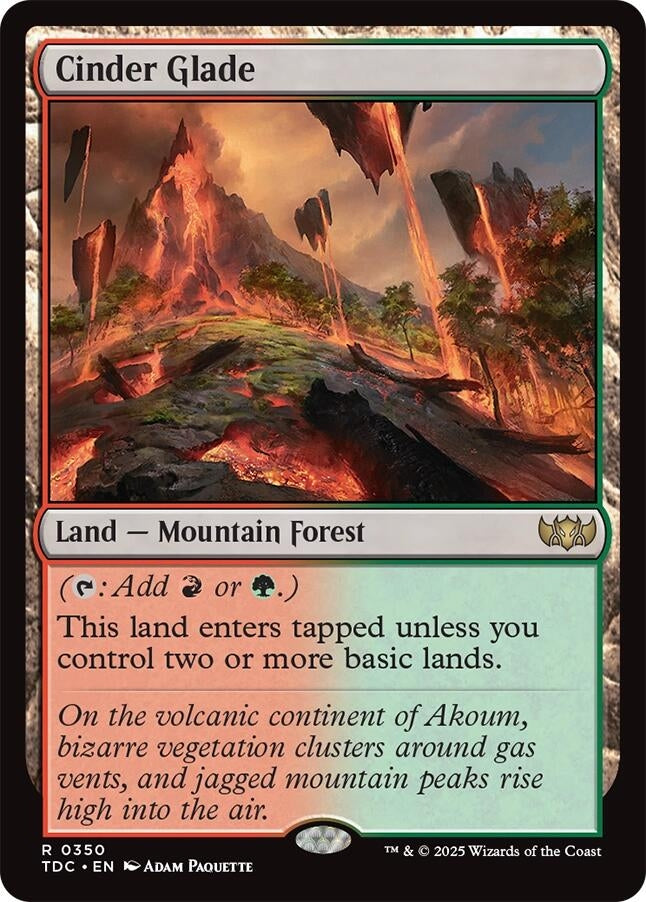 Image for Cinder Glade (Commander: Tarkir: Dragonstorm) (350) - Magic: The Gathering