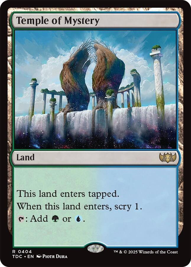 Image for Temple of Mystery (Commander: Tarkir: Dragonstorm) (404) - Magic: The Gathering
