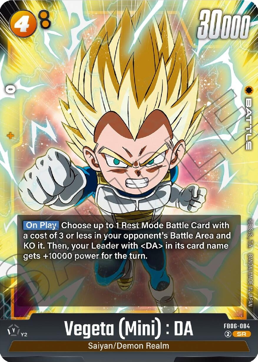 Image for Vegeta (Mini) : DA - FB06-084 (Rivals Clash) (FB06-084) - Dragon Ball Super: Fusion World