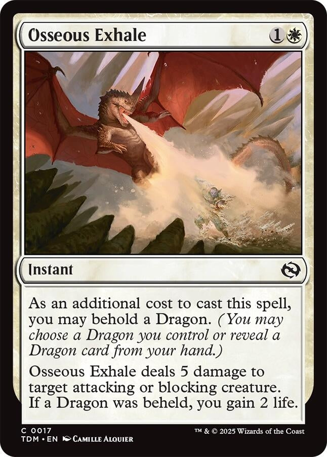 Image for Osseous Exhale (Tarkir: Dragonstorm) (17) - Magic: The Gathering