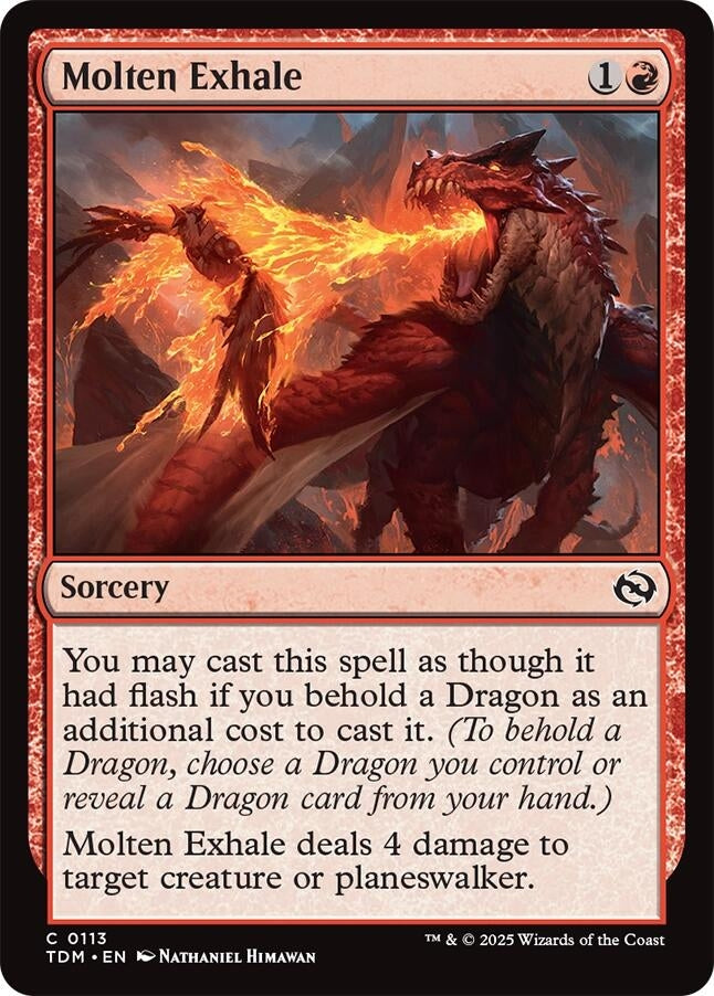 Image for Molten Exhale (Tarkir: Dragonstorm) (113) - Magic: The Gathering