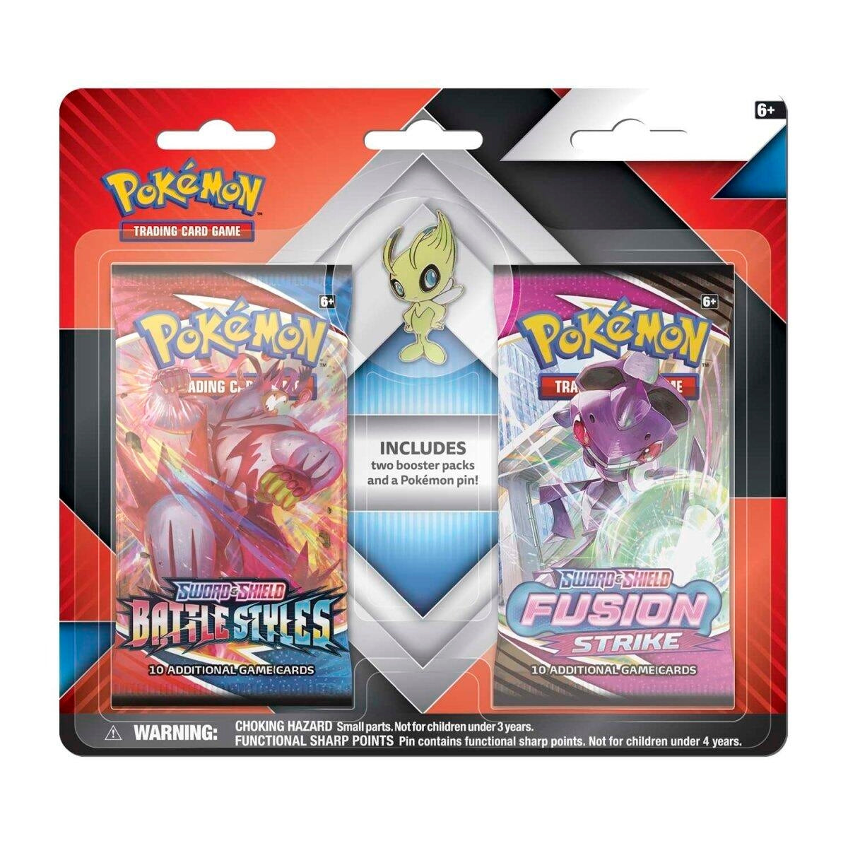 Image for 2 Booster Packs & Celebi Collector's Pin - Pokemon